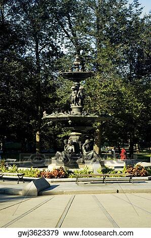 Fountain in a garden, Boston, Massachusetts, USA View Large Photo Image Stock Photo - Fountain in a garden, Boston, Massachusetts, USA. Fotosearch