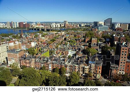 High angle view of a buildings along a river, Charles River, Boston, Massachusetts, USA View Large Photo Image Stock Photograph - High angle view of a buildings along a river, Charles River, Boston, Massachusetts, USA. Fotosearch