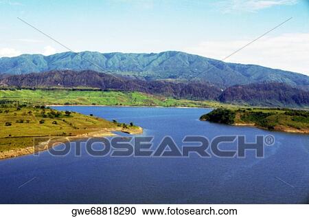 High angle view of a river View Large Photo Image Stock Image - High angle view of a river. Fotosearch