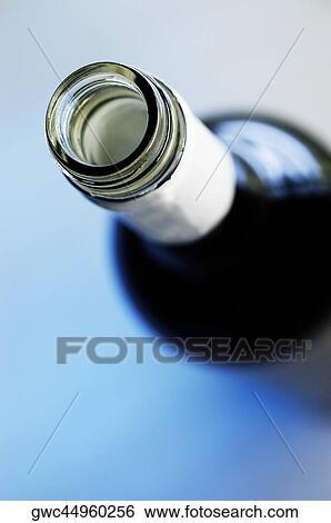 High angle view of a wine bottle View Large Photo Image Stock Photograph - High angle view of a wine bottle. Fotosearch