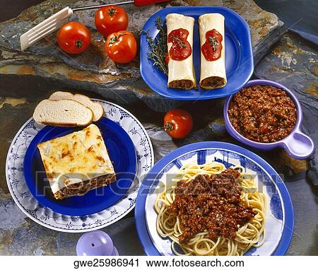 High angle view of different types of pasta View Large Photo Image Stock Image - High angle view of different types of pasta. Fotosearch