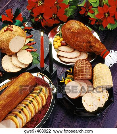 High angle view of pernil navidad View Large Photo Image Stock Image - High angle view of pernil navidad. Fotosearch