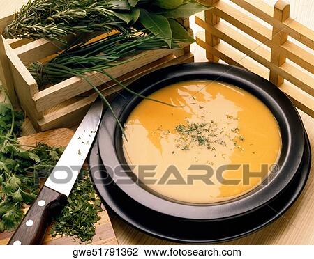 High angle view of soup in a bowl View Large Photo Image Stock Image - High angle view of soup in a bowl. Fotosearch