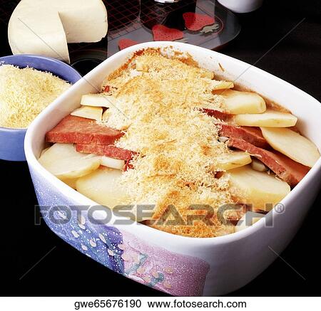 Stock Image - High angle view of tortilla papa. Fotosearch
