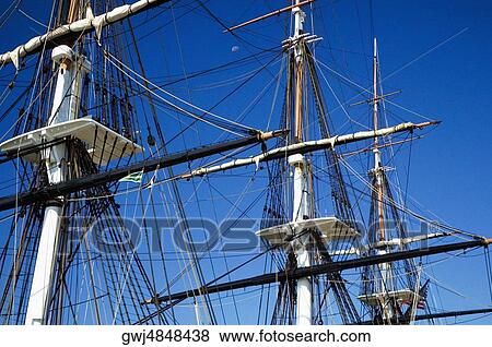 High section view of the masts of a sailing ship, Boston, Massachusetts, USA View Large Photo Image Stock Photo - High section view of the masts of a sailing ship, Boston, Massachusetts, USA. Fotosearch