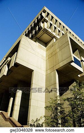 Low angle view of a building, Boston City Hall, Boston, Massachusetts, USA View Large Photo Image Stock Photo - Low angle view of a building, Boston City Hall, Boston, Massachusetts, USA. Fotosearch