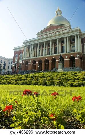 Stock Photograph - Low angle view of a building, State House, Boston, Massachusetts, USA. Fotosearch