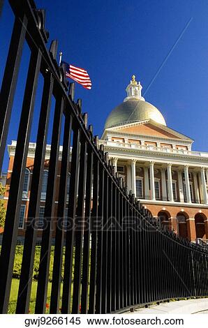 Low angle view of a building, Massachusetts State Capitol, Boston, Massachusetts, USA View Large Photo Image Stock Photography - Low angle view of a building, Massachusetts State Capitol, Boston, Massachusetts, USA. Fotosearch