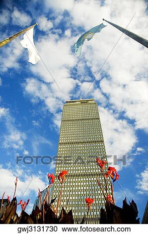 Stock Image - Low angle view of a buildings in a city, Prudential Tower, Boston, Massachusetts, USA. Fotosearch