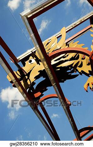 Low angle view of a Chinese dragon, New York City, New York State, USA View Large Photo Image Stock Image - Low angle view of a Chinese dragon, New York City, New York State, USA. Fotosearch