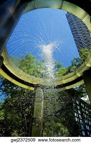 Low angle view of a fountain, Boston, Massachusetts, USA View Large Photo Image Stock Photo - Low angle view of a fountain, Boston, Massachusetts, USA. Fotosearch