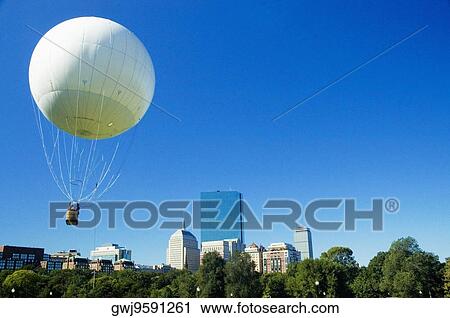 Low angle view of a hot air balloon, Boston, Massachusetts, USA View Large Photo Image Stock Image - Low angle view of a hot air balloon, Boston, Massachusetts, USA. Fotosearch