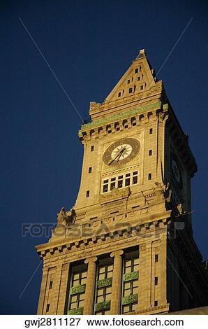 Low angle view of a tower, Custom House, Boston, Massachusetts, USA View Large Photo Image Stock Photo - Low angle view of a tower, Custom House, Boston, Massachusetts, USA. Fotosearch