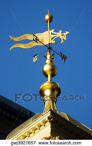 Low angle view of a weather vane, Boston, Massachusetts, USA View Large Photo Image Stock Photo - Low angle view of a weather vane, Boston, Massachusetts, USA. Fotosearch