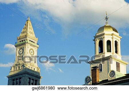 Low angle view of buildings, Boston, Massachusetts, USA View Large Photo Image Stock Image - Low angle view of buildings, Boston, Massachusetts, USA. Fotosearch
