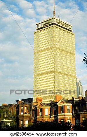 Low angle view of buildings in a city, Prudential Tower, Boston, Massachusetts, USA View Large Photo Image Picture - Low angle view of buildings in a city, Prudential Tower, Boston, Massachusetts, USA. Fotosearch