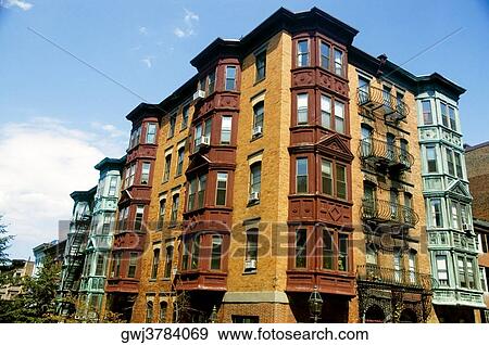 Low angle view of buildings in a city, Boston, Massachusetts, USA View Large Photo Image Stock Photo - Low angle view of buildings in a city, Boston, Massachusetts, USA. Fotosearch