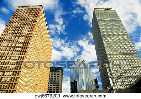 Stock Photo - Low angle view of buildings in a city, Boston, Massachusetts, USA. Fotosearch