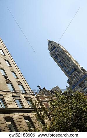 Low angle view of buildings in a city, New York City, New York State, USA View Large Photo Image Stock Photography - Low angle view of buildings in a city, New York City, New York State, USA. Fotosearch