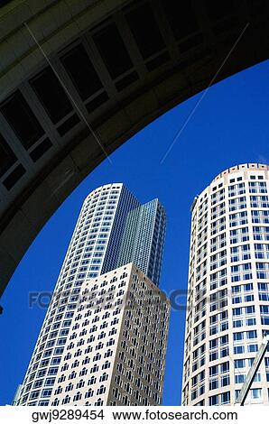 Low angle view of buildings, International Towers, Boston Harbor, Boston, Massachusetts, USA View Large Photo Image Picture - Low angle view of buildings, International Towers, Boston Harbor, Boston, Massachusetts, USA. Fotosearch