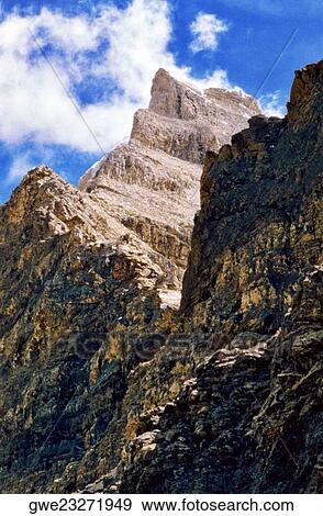 Stock Photo - Low angle view of mountains. Fotosearch