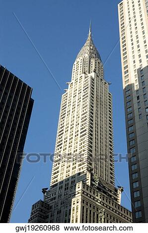 Stock Photo - Low angle view of skyscrapers in a city, New York City, New York State, USA. Fotosearch