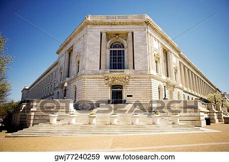 Low angle view of the Russell Senate Office Building, Washington DC, USA View Large Photo Image Stock Photo - Low angle view of the Russell Senate Office Building, Washington DC, USA. Fotosearch