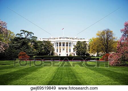 Low angle view of the White House, Washington DC, USA View Large Photo Image Stock Photo - Low angle view of the White House, Washington DC, USA. Fotosearch