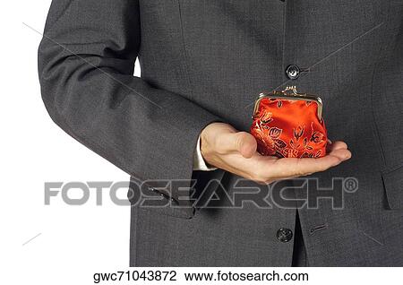 Mid section view of a businessman holding a change purse View Large Photo Image Stock Image - Mid section view of a businessman holding a change purse. Fotosearch