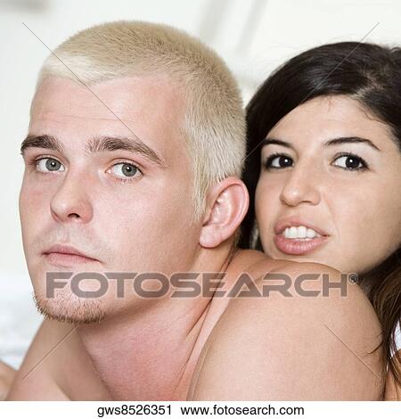 Portrait of a young couple View Large Photo Image Stock Image - Portrait of a young couple. Fotosearch