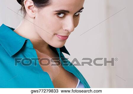 Portrait of a young woman View Large Photo Image Stock Image - Portrait of a young woman. Fotosearch