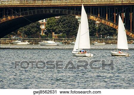 Sail boats in water, Boston, Massachusetts, USA View Large Photo Image Stock Image - Sail boats in water, Boston, Massachusetts, USA. Fotosearch