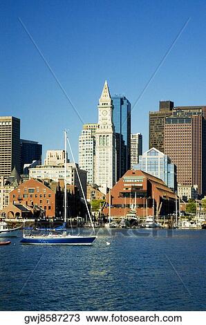Sailboats in the river, Boston Harbor, Boston, Massachusetts, USA View Large Photo Image Stock Image - Sailboats in the river, Boston Harbor, Boston, Massachusetts, USA. Fotosearch