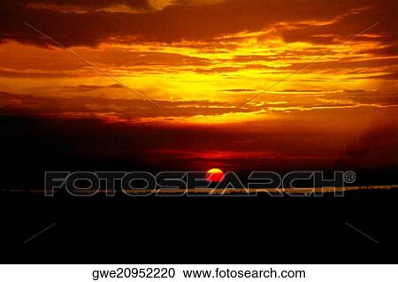 Silhouette of a landscape at sunset View Large Photo Image Stock Image - Silhouette of a landscape at sunset. Fotosearch
