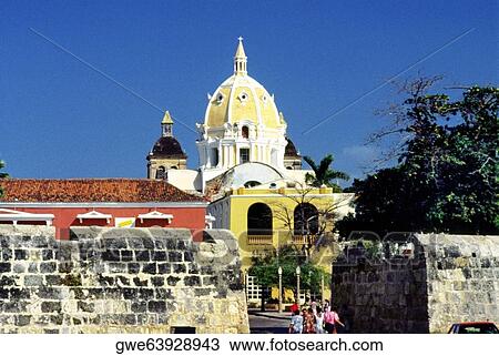 Tourists outside a church View Large Photo Image Stock Image - Tourists outside a church. Fotosearch