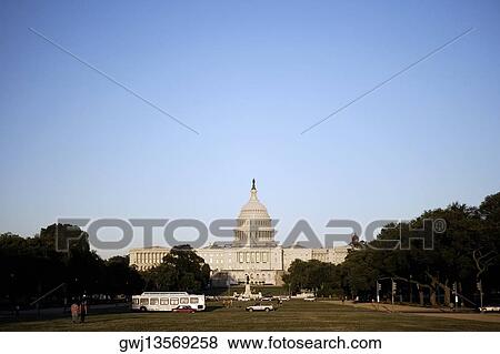 Vehicles in front of the Capitol building, Washington DC, USA View Large Photo Image Stock Photo - Vehicles in front of the Capitol building, Washington DC, USA. Fotosearch