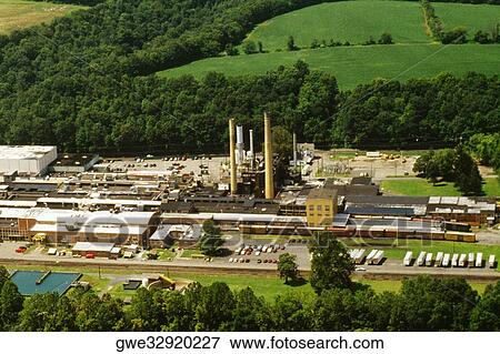 Aerial view of a paper mill, Milford, New Jersey, USA View Large Photo Image Stock Photo - Aerial view of a paper mill, Milford, New Jersey, USA. Fotosearch