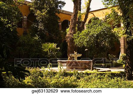 Birdbath in the garden, Mexico View Large Photo Image Stock Photo - Birdbath in the garden, Mexico. Fotosearch
