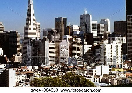 Stock Image - Buildings in a city, San Francisco, California, USA. Fotosearch