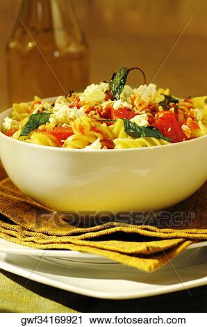 Close-up of a bowl of pasta View Large Photo Image Stock Image - Close-up of a bowl of pasta. Fotosearch