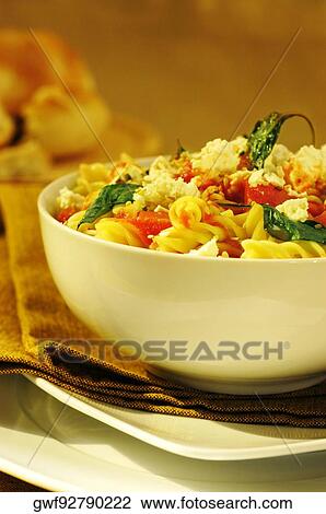 Close-up of a bowl of pasta View Large Photo Image Stock Image - Close-up of a bowl of pasta. Fotosearch