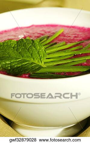 Close-up of a bowl of soup View Large Photo Image Stock Photo - Close-up of a bowl of soup. Fotosearch