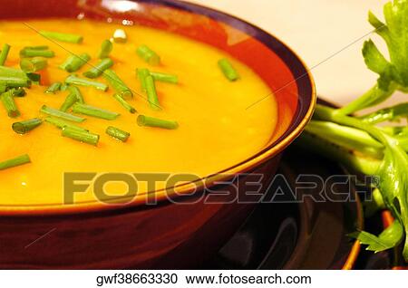 Close-up of a bowl of vegetable soup View Large Photo Image Stock Image - Close-up of a bowl of vegetable soup. Fotosearch