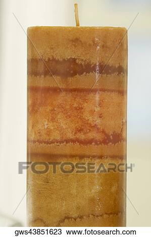 Stock Image - Close-up of a candle. Fotosearch