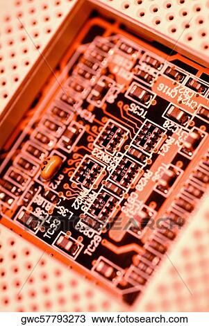 Close-up of a circuit board View Large Photo Image Stock Image - Close-up of a circuit board. Fotosearch