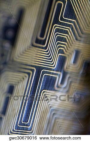 Stock Photograph - Close-up of a circuit board. Fotosearch