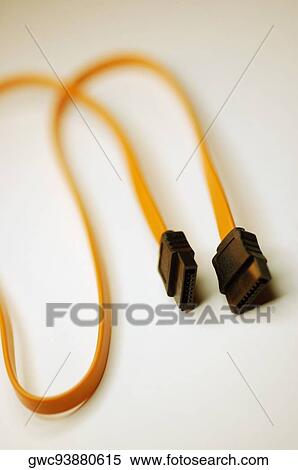 Stock Photography - Close-up of a computer cable. Fotosearch