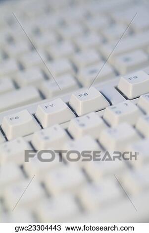 Stock Image - Close-up of a computer keyboard. Fotosearch