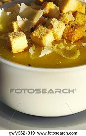 Close-up of a cup of soup View Large Photo Image Stock Photo - Close-up of a cup of soup. Fotosearch