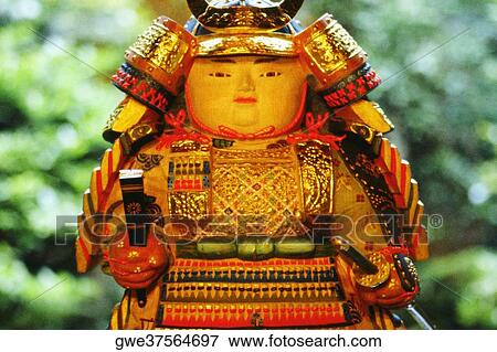 Stock Photo - Close-up of a doll, Kyoto, Japan. Fotosearch